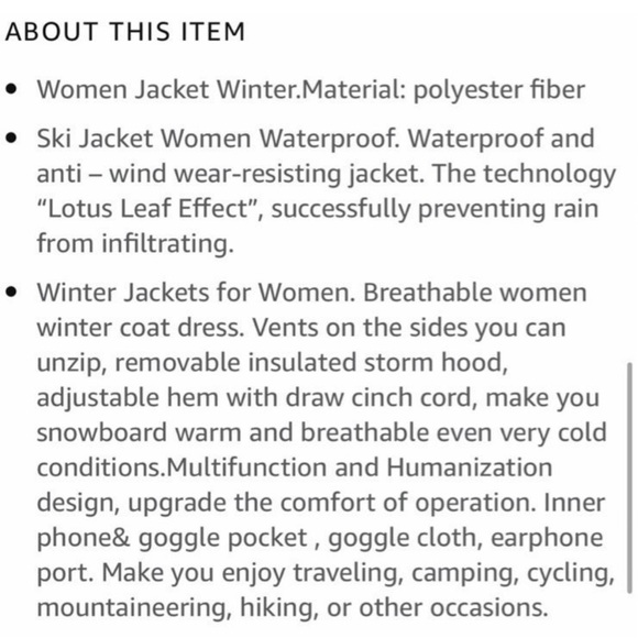 ⛷️SALE NWT AMAZING SKI COAT - Picture 16 of 16